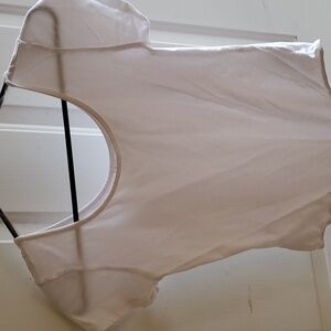 Active Basic white short sleeve body suit junior size med